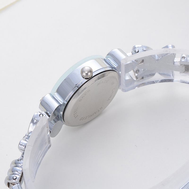 Blomsterkjole Dame Armbåndsur Crystal Diamond Small Dial Quartz Watch