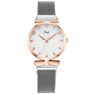 Casual Elegant Design Dame Armbåndsur Fuld Legering Quartz Watch