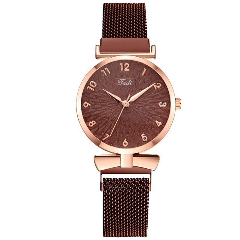 Casual Elegant Design Dame Armbåndsur Fuld Legering Quartz Watch