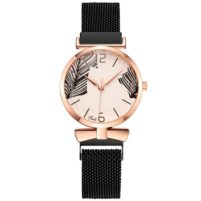 Casual Style Dame Armbåndsur Moderigtigt Fuldt Steel Quartz Watch