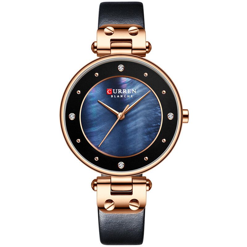 Fashion Crystal Casual Casual Dial Kvinder Quartz Watch