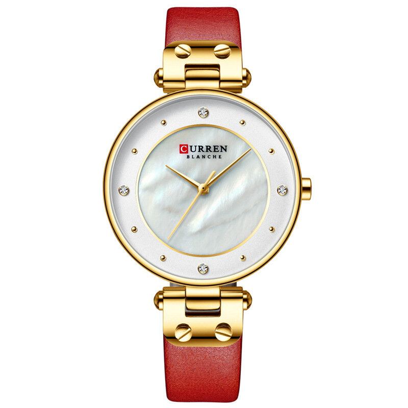 Fashion Crystal Casual Casual Dial Kvinder Quartz Watch