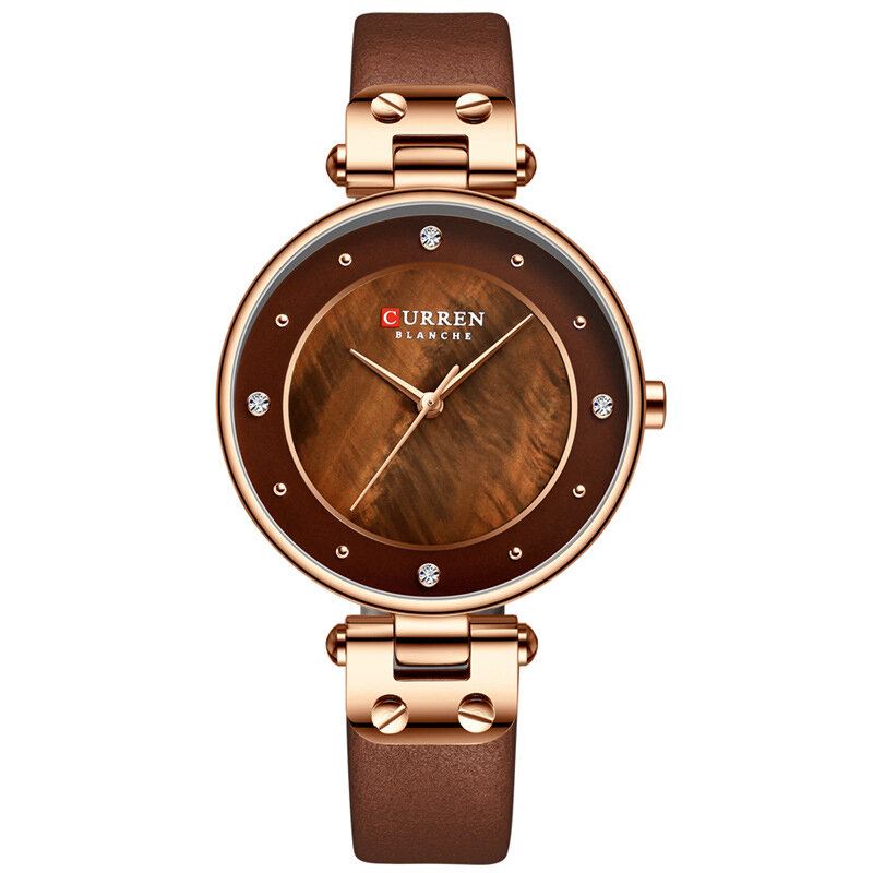 Fashion Crystal Casual Casual Dial Kvinder Quartz Watch