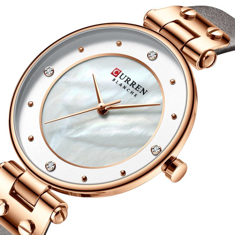 Fashion Crystal Casual Casual Dial Kvinder Quartz Watch