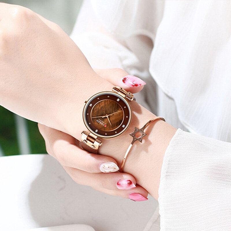 Fashion Crystal Casual Casual Dial Kvinder Quartz Watch