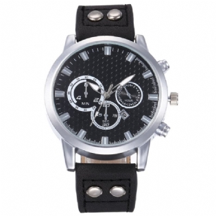 Fashion Elegent Alloy Sports Business Casual Bælte Herreur Quartz Watch