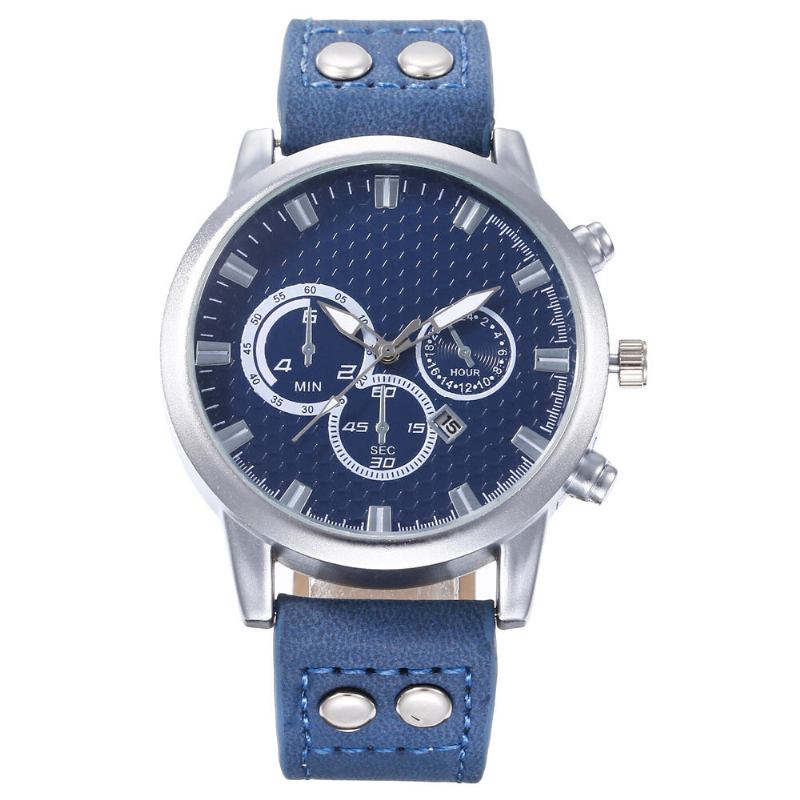 Fashion Elegent Alloy Sports Business Casual Bælte Herreur Quartz Watch