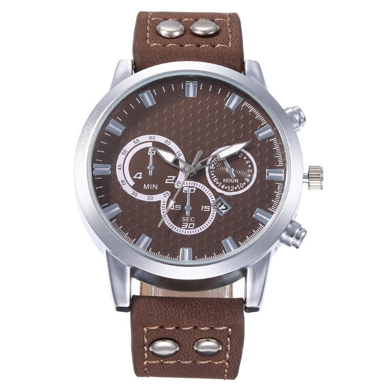 Fashion Elegent Alloy Sports Business Casual Bælte Herreur Quartz Watch