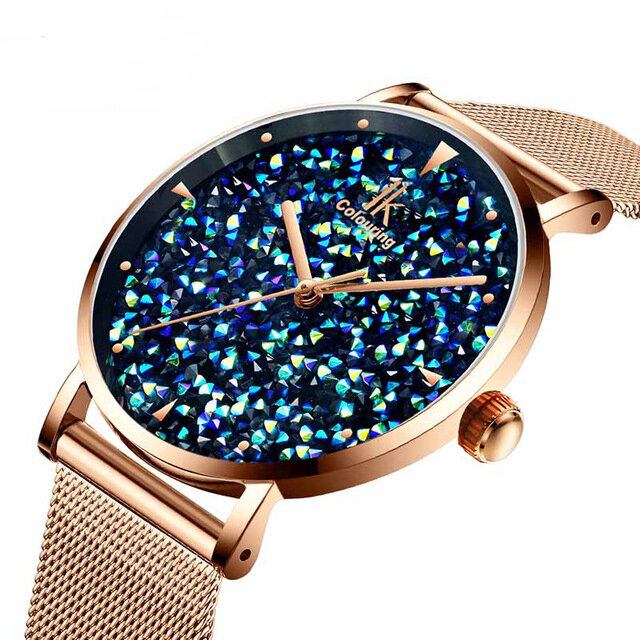 Fashion Style Gypsophila Dial Magnetic Dame Watch Ultra Thin Quartz Watch