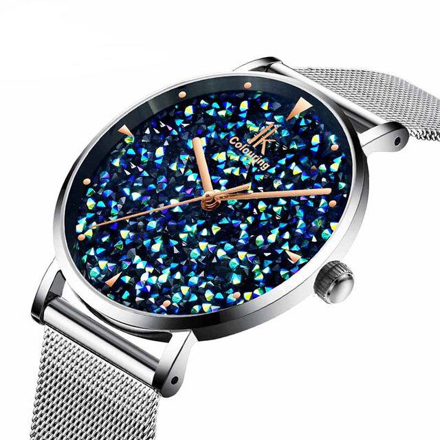 Fashion Style Gypsophila Dial Magnetic Dame Watch Ultra Thin Quartz Watch