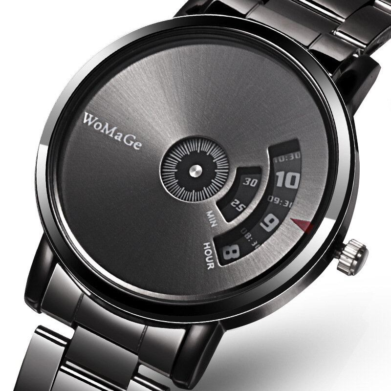 Herreur Modelegeret Rustfrit Stålbånd Business Digital Quartz Watch