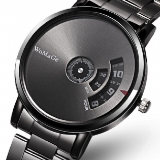 Herreur Modelegeret Rustfrit Stålbånd Business Digital Quartz Watch