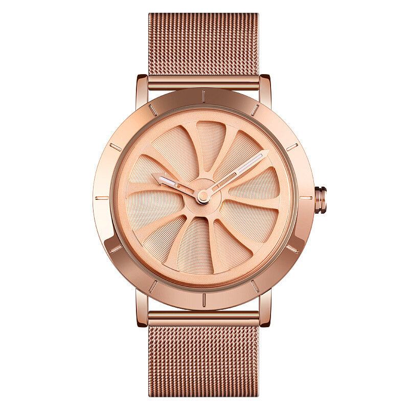 Hollow Design Creative Dial Vandtæt Rustfrit Stålrem Fashion Casual Herre Quartz Watch