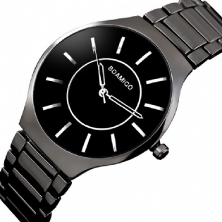 Mænd Fuld Metalrem Simple Dial Casual Style Vandtæt Watch Quartz Watch