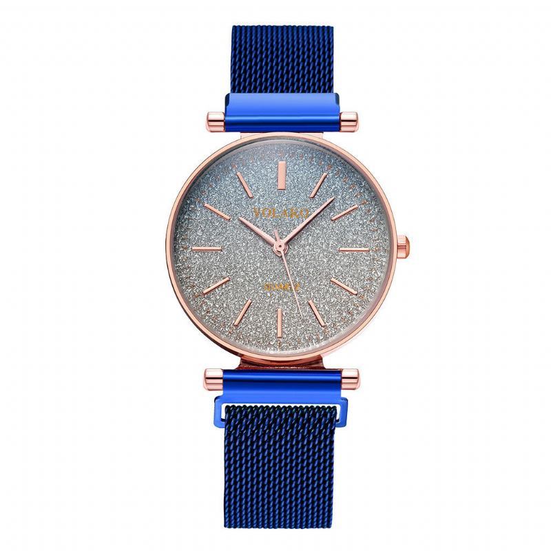 Mode Elegant Gradient Farve Romersk Nummerskive Magnetisk Spænde Damearmbåndsure Quartz Watch