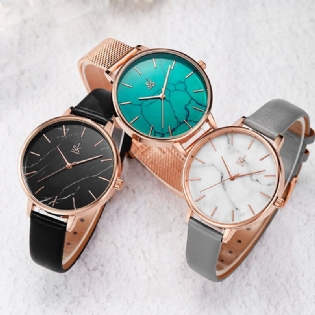 Mode Marble Texture Dial Dame Watch Dame Dress Quartz Watch