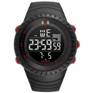 Smael Outdoor Led Display Digital Watch Multifunktion Silikone Band Sport Herreur