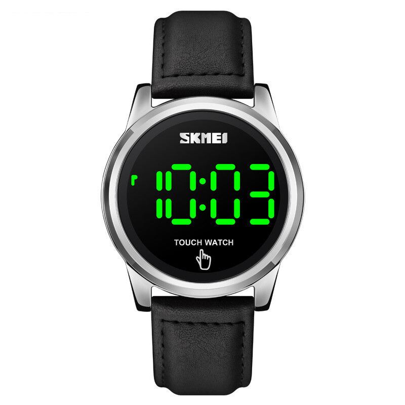 Sports Casual Led Display Lysende Touch Screen 3atm Vandtæt Herre Digital Watch